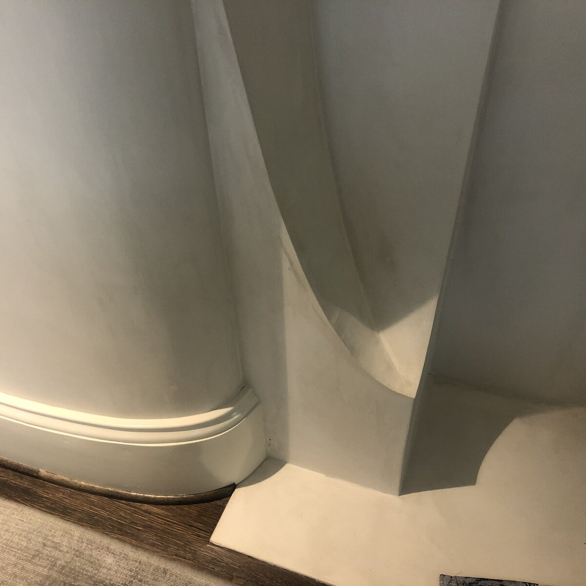 Sculptural organic plaster form